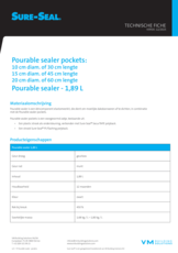Pourable sealer pockets - TF